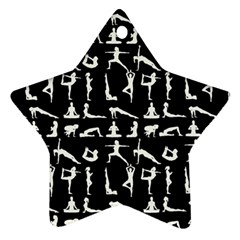Yoga Pattern Star Ornament (two Sides) by Valentinaart