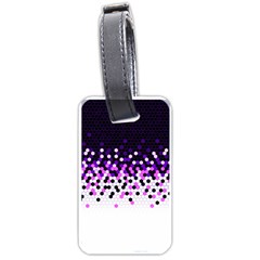 Flat Tech Camouflage Reverse Purple Luggage Tags (one Side)  by jumpercat