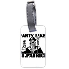  St  Patricks Day  Luggage Tags (two Sides) by Valentinaart