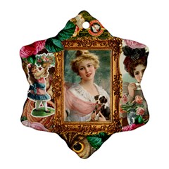 Victorian Collage Of Woman Ornament (snowflake) by snowwhitegirl