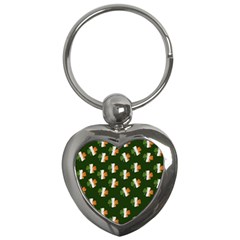 Irish Clover Key Chains (heart)  by Valentinaart