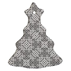 Black And White Oriental Ornate Ornament (christmas Tree)  by dflcprints