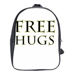 Freehugs School Bag (large) by cypryanus
