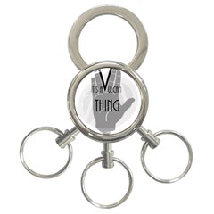 Vulcan Thing 3-ring Key Chains by Howtobead