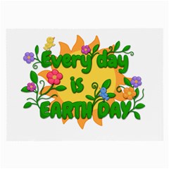 Earth Day Large Glasses Cloth (2-side) by Valentinaart