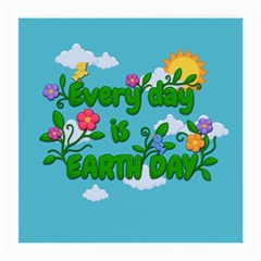 Earth Day Medium Glasses Cloth (2-side) by Valentinaart