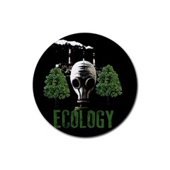 Ecology Rubber Round Coaster (4 Pack)  by Valentinaart