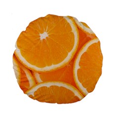 Oranges 4 Standard 15  Premium Round Cushions by trendistuff