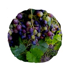 Grapes 2 Standard 15  Premium Round Cushions by trendistuff