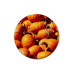 Pumpkins 3 Rubber Coaster (round)  by trendistuff