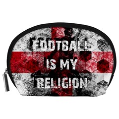 Football Is My Religion Accessory Pouches (large)  by Valentinaart