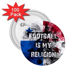 Football Is My Religion 2 25  Buttons (100 Pack)  by Valentinaart