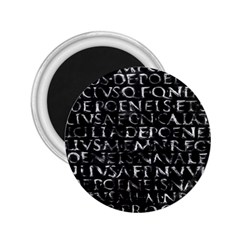 Antique Roman Typographic Pattern 2 25  Magnets by dflcprints