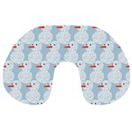 Christmas Wrapping Papers Travel Neck Pillows Back
