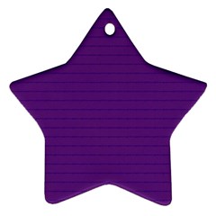 Pattern Violet Purple Background Ornament (star) by Sapixe