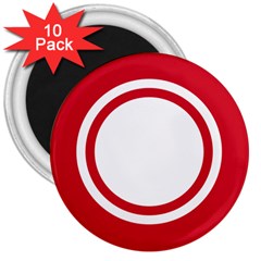 Roundel Of Bahrain Air Force 3  Magnets (10 Pack)  by abbeyz71