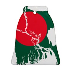 Flag Map Of Bangladesh Ornament (bell) by abbeyz71