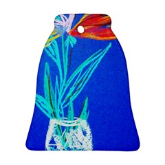 Dscf1451 - Birds If Paradise In A Cristal Vase Bell Ornament (two Sides) by bestdesignintheworld