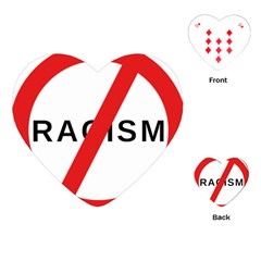 2000px No Racism Svg Playing Cards (heart)  by demongstore