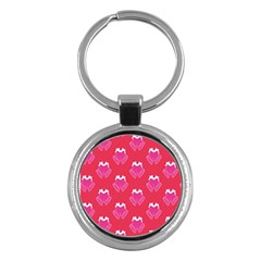 Christmas Red Pattern Reasons Key Chains (round)  by Sapixe