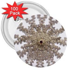Gold Golden Gems Gemstones Ruby 3  Buttons (100 Pack)  by Sapixe
