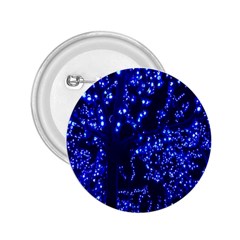 Lights Blue Tree Night Glow 2 25  Buttons by Sapixe