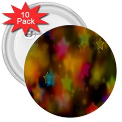Star Background Texture Pattern 3  Buttons (10 Pack)  by Sapixe