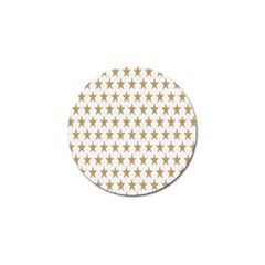 Star Background Gold White Golf Ball Marker (10 Pack) by Sapixe