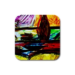 House Will Be Built 2 Rubber Square Coaster (4 Pack)  by bestdesignintheworld