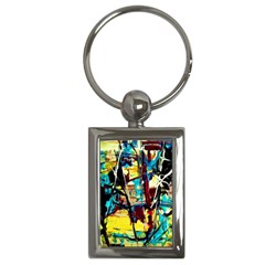 Dance Of Oil Towers 4 Key Chains (rectangle)  by bestdesignintheworld