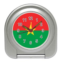 Flag Of Burkina Faso Travel Alarm Clocks by abbeyz71