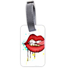 Bit Your Tongue Luggage Tags (two Sides) by StarvingArtisan