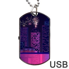 Architecture Home Skyscraper Dog Tag Usb Flash (one Side) by Simbadda
