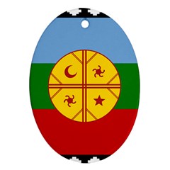 Flag Of The Mapuche People Oval Ornament (two Sides) by abbeyz71