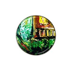 Old Tree And House With An Arch 5 Hat Clip Ball Marker (10 Pack) by bestdesignintheworld