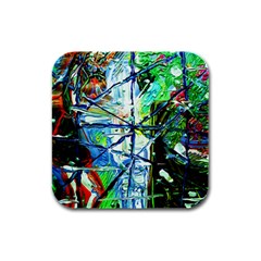 Depression 1 Rubber Square Coaster (4 Pack)  by bestdesignintheworld