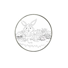 Coloring Picture Easter Easter Bunny Hat Clip Ball Marker by Sapixe