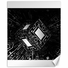 Technoid Future Robot Science Canvas 11  X 14   by Sapixe