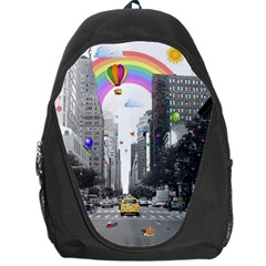Downtown Dream Backpack Bag by Valentinaart