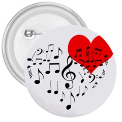 Singing Heart 3  Buttons by FunnyCow
