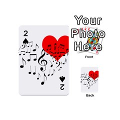 Singing Heart Playing Cards 54 (mini)  by FunnyCow