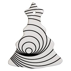 Spiral Eddy Route Symbol Bent Christmas Tree Ornament (two Sides) by Nexatart