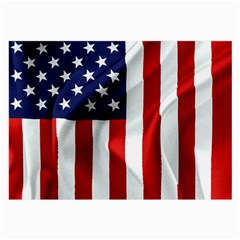 American Usa Flag Vertical Large Glasses Cloth by FunnyCow