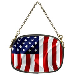 American Usa Flag Vertical Chain Purses (one Side)  by FunnyCow