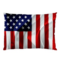 American Usa Flag Vertical Pillow Case by FunnyCow