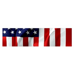 American Usa Flag Vertical Satin Scarf (oblong) by FunnyCow