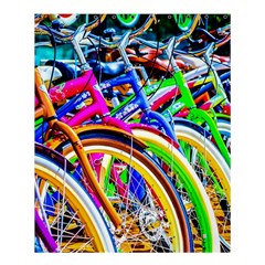 Colorful Bicycles In A Row Shower Curtain 60  X 72  (medium)  by FunnyCow