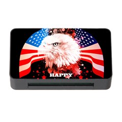 Independence Day, Eagle With Usa Flag Memory Card Reader With Cf by FantasyWorld7