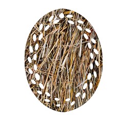 Dry Hay Texture Ornament (oval Filigree) by FunnyCow