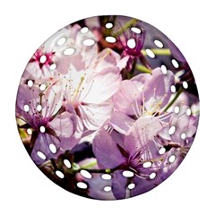 Sakura In The Shade Ornament (round Filigree) by FunnyCow